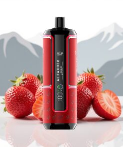 Al Fakher Crown Bar 15K Hypermax Wegwerp Vape Kit Aardbei Punch 22ml 600mAh