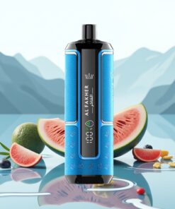 Al Fakher Crown Bar 15K Hypermax Wegwerp Vape Kit Blauwe Oceaan – 22ml, 600mAh