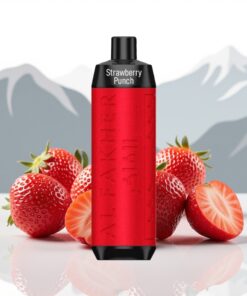 Al Fakher Crown Bar 8000 Crystal Wegwerp Vape Aardbeien Punch met 18ml vloeistof en 600mah Batterij