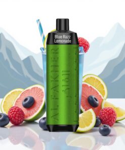 Al Fakher Crown Bar 8000 Crystal Wegwerp Vape Blauwe Framboos Limonade met 18ml vloeistof en 8000 puffs