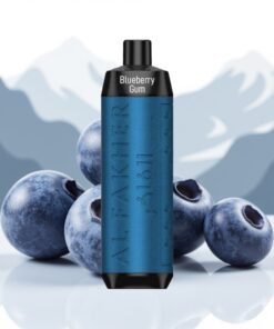 Al Fakher Crown Bar 8000 Crystal Wegwerp Vape Bosbessen Kauwgom met 18ml vloeistof en 8000 puff