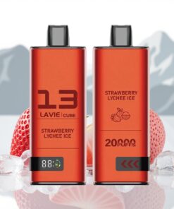 Lavie Cube 20000 Puffs Wegwerp Vape Aardbei Lychee IJs 28ML 600mAh
