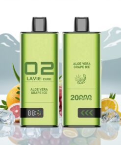 Lavie Cube 20000 Puffs Wegwerp Vape Aloë Vera Druif IJs 28ML 600mAh