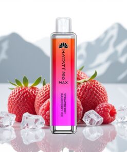 Hayati Pro Max 4000 Puffs Wegwerp Vape Aardbei Framboos IJs met 5% Nicotine en 1400mAh batterij