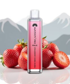 Hayati Pro Max 4000 Puffs Wegwerp Vape Aardbei Hubba Bubba met 1400mAh batterij