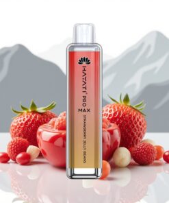Hayati Pro Max 4000 Puffs Wegwerp Vape Aardbeien Jelly Beans met 1400mAh batterij