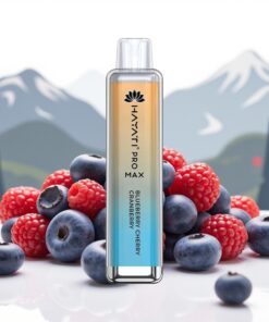 Hayati Pro Max 4000 Puffs Wegwerp Vape Blauwe Bes Kers Cranberry