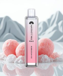 Hayati Pro Max 4000 Puffs Wegwerp Vape Bubblegum IJs met Dual 1.1 Ohm Mesh Coil