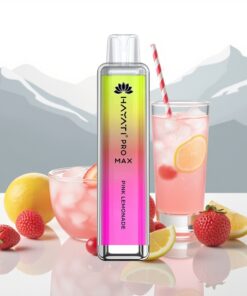 Hayati Pro Max 4000 Puffs Wegwerp Vape Roze Limonade met 1400mAh batterij