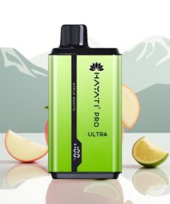 Hayati Pro Ultra 15000 Puffs Wegwerp Vape Appel Mojito met 850mAh batterij