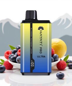 Hayati Pro Ultra 15000 Puffs Wegwerp Vape Blauwe Bes Framboos Citroen
