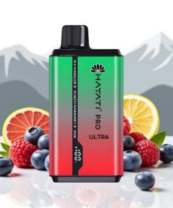 Hayati Pro Ultra 15000 Puffs Wegwerp Vape Bosbes Framboos Kers Citroen & Bosbes 850mAh 24ml