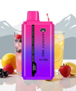 Hayati Pro Ultra 15000 Puffs Wegwerp Vape Zwarte Bes Citroen Aardbei Citroen